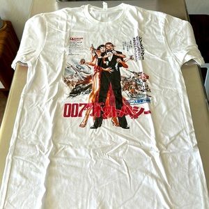 Octopussy, James Bond (film) - Japanese Movie Poster T-Shirt. White, medium.